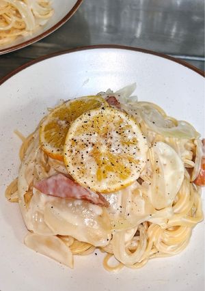 牛乳で★レモンクリームパスタ-レシピのメイン写真