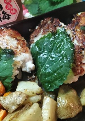 ✝ささみチーズハンバーグ✝しそ、梅など-レシピのメイン写真
