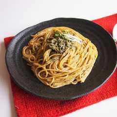 รูปของ 【醤油】しらすと青のりのクリームパスタ