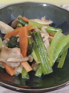 青梗菜ときのこの中華炒め風(レンチン)-レシピのメイン写真