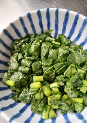 塩水で 簡単♪ かぶの葉の漬け物-レシピのメイン写真