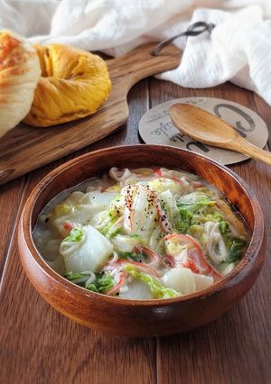 レンジで簡単☆白菜のクリーム煮。-レシピのメイン写真