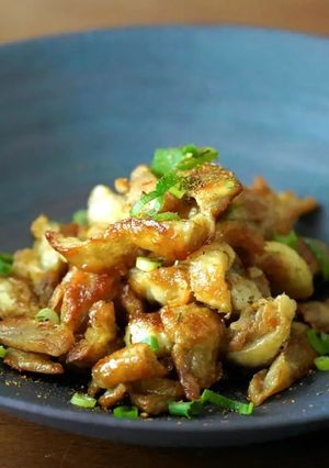 鶏皮ポン酢　おつまみ-レシピのメイン写真