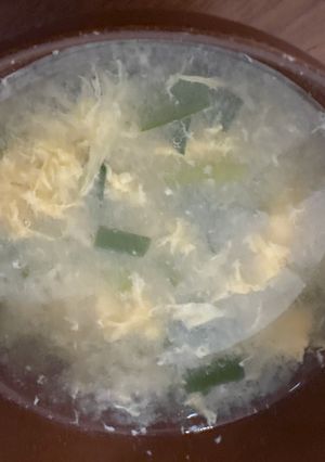 ニラ玉みそ汁-レシピのメイン写真