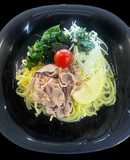 さっぱり塩レモン冷麺～三河湾あおさのせ～