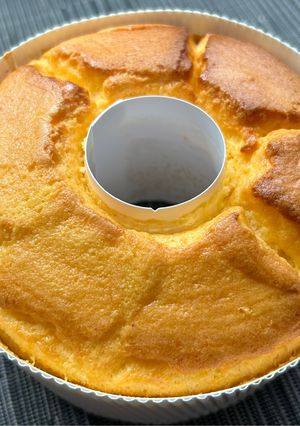 水切りヨーグルトでレモンシフォンケーキ-レシピのメイン写真