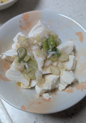 やみつき絶品！5分で豆腐のねぎ塩和え-レシピのメイン写真