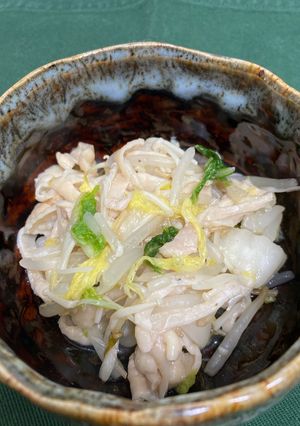 鶏皮×白菜の浅漬けの和サラダ-レシピのメイン写真