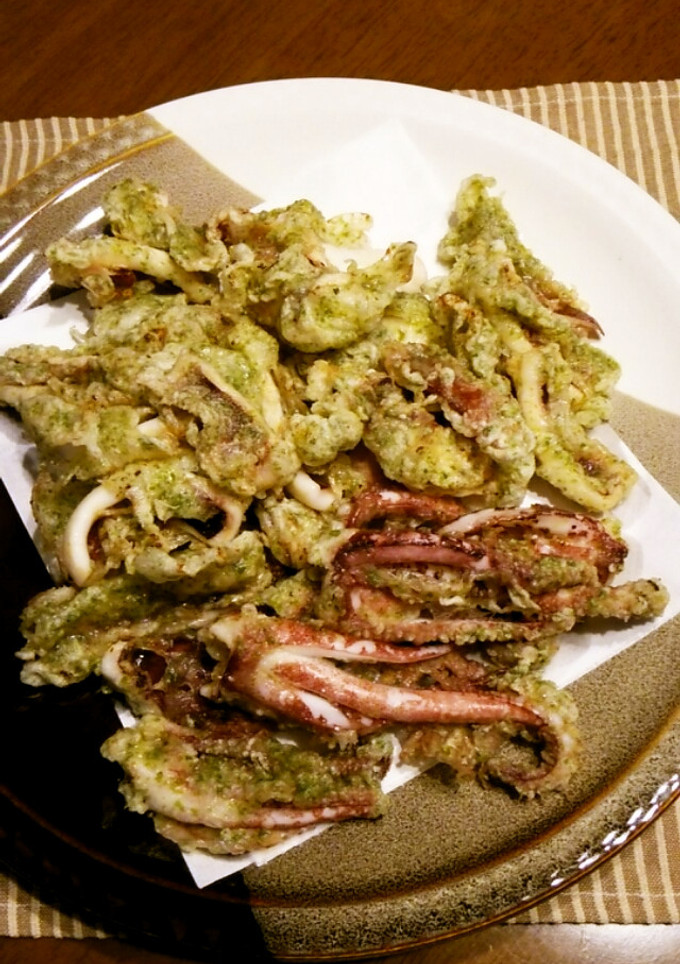 一夜干しいかの磯部揚げ♪-レシピのメイン写真