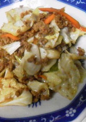 キャベツの豚ひき肉味噌炒め-レシピのメイン写真