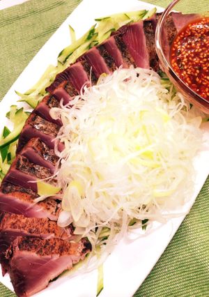 うまっ辛！炙り鰹 〜韓国風〜-レシピのメイン写真