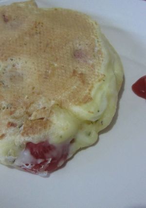 トマトとソーセージのパンケーキ☆-レシピのメイン写真
