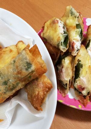 鶏ムネ肉梅しそチーズ春巻き-レシピのメイン写真