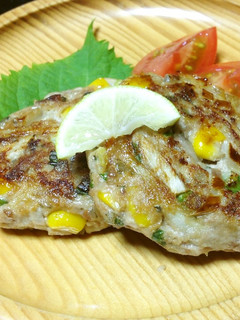 サンマとゴボウのハンバーグ-レシピのメイン写真