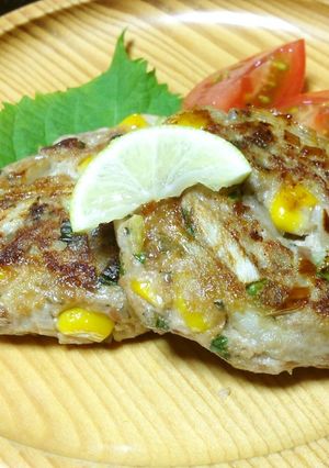 サンマとゴボウのハンバーグ-レシピのメイン写真