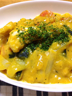 煮物リメイク◎南瓜と鶏胸の豆乳クリーム煮-レシピのメイン写真