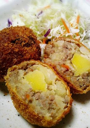 九州のばあちゃんの味、俵型コロッケ☆-レシピのメイン写真