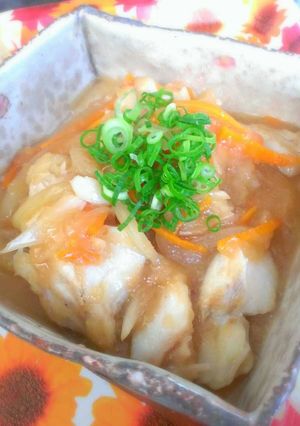 お腹に優しい♡鱈のめんつゆおろし煮-レシピのメイン写真