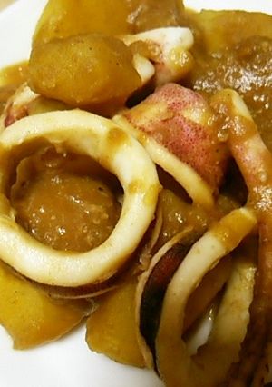 イカとじゃが芋の味噌ワタ煮-レシピのメイン写真