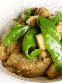 初秋の味!焼きなすとピーマンのみそ炒め-レシピのメイン写真