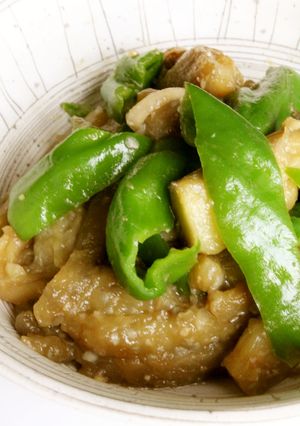 初秋の味！焼きなすとピーマンのみそ炒め-レシピのメイン写真
