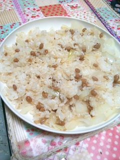 納豆玉ねぎチャーハン-レシピのメイン写真