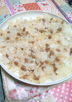 納豆玉ねぎチャーハン-レシピのメイン写真