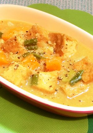 厚揚げのコーンクリームカレーシチュー-レシピのメイン写真