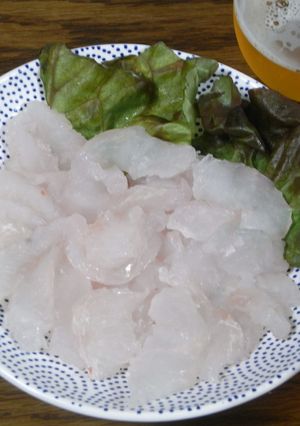 釣りたて☆オニカサゴのお刺身-レシピのメイン写真