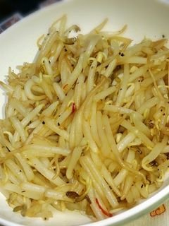ペペロンチーノ風味のもやし炒め-レシピのメイン写真