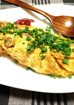 超簡単☆困った時の納豆オムレツ-レシピのメイン写真