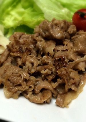 ホントに簡単♪5分材料3つ♡豚の生姜焼き-レシピのメイン写真