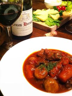 牛すじ肉の赤ワイン煮-レシピのメイン写真