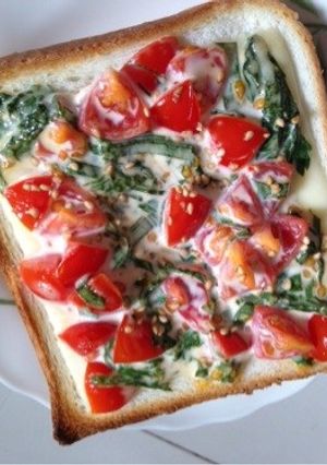 簡単で美味しい、シソトマチーズトースト-レシピのメイン写真