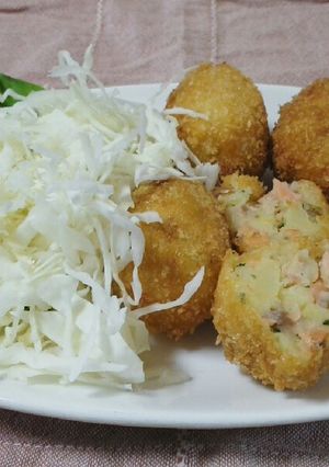 鮭のポテトコロッケ-レシピのメイン写真