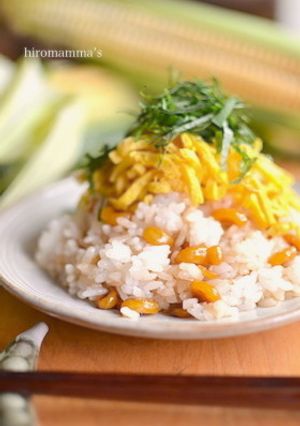 八列とうもろこしの佃煮混ぜご飯-レシピのメイン写真