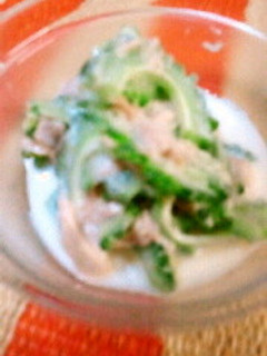 Mさんに教えてもらったゴーヤサラダ-レシピのメイン写真