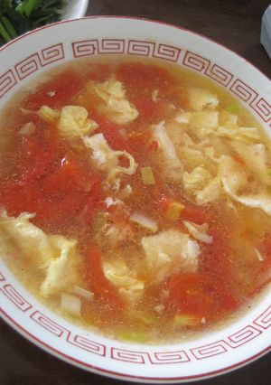 中国の家庭料理☆トマトと卵の中華スープ-レシピのメイン写真