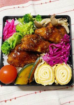 2/26ﾖｯﾁｬﾝ☆タレカツお弁当-レシピのメイン写真