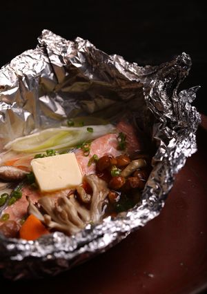 天然だしパックでつくる 鮭のホイル焼き-レシピのメイン写真