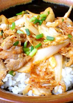 豚キムチ丼-レシピのメイン写真