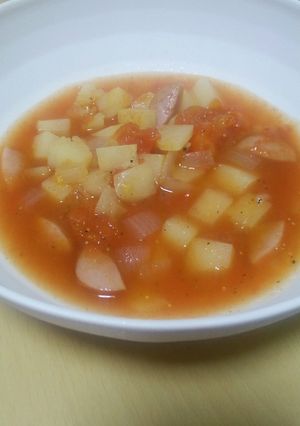 トマトの真っ赤なコンソメスープ☆-レシピのメイン写真