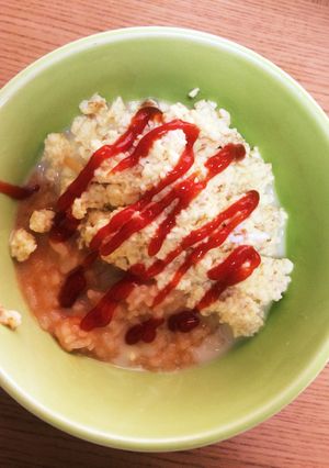 冷やご飯で簡単トマトチーズリゾット卵のせ-レシピのメイン写真