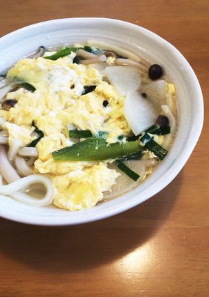 味覇で、あったかうどん♡-レシピのメイン写真