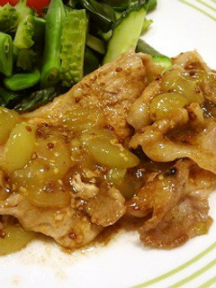 豚肉のソテー ぶどうソース♪-レシピのメイン写真