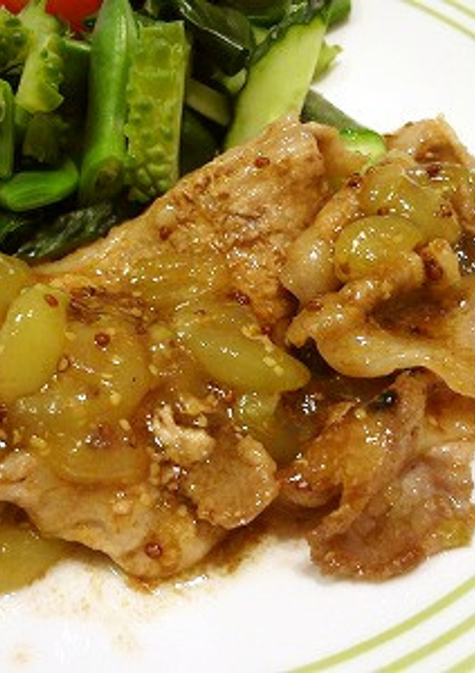 豚肉のソテー　ぶどうソース♪-レシピのメイン写真