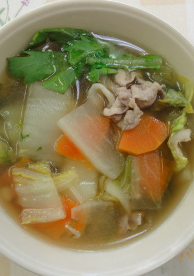 冬野菜のスープ-レシピのメイン写真