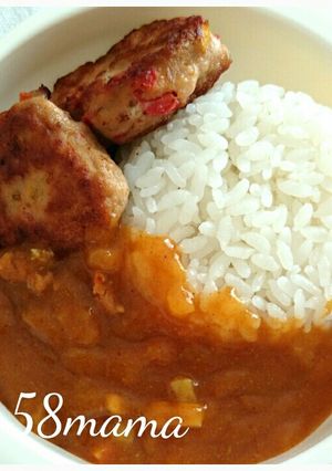 幼児用*.ﾟカレーハンバーグ-レシピのメイン写真