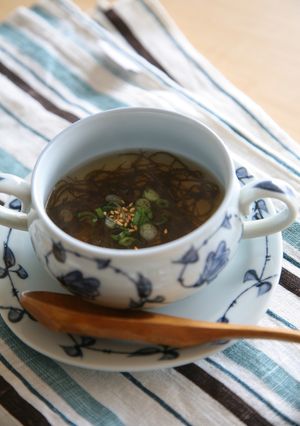 お酢入りもずくスープ-レシピのメイン写真