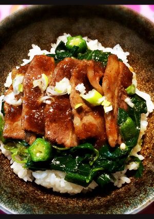 牛カルビモロヘイヤご飯-レシピのメイン写真
